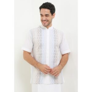 Intresse Surau Tuo White Short Sleeve Baju Koko