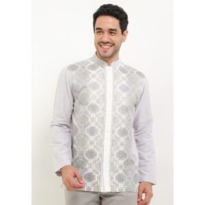 Intresse Ende Wolo Grey Long Sleeve Baju Koko