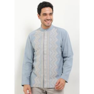 Intresse Singkarak Blue Long Sleeve Baju Koko