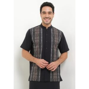Interesse Sa’dan Tana Black Short Sleeve Baju Koko
