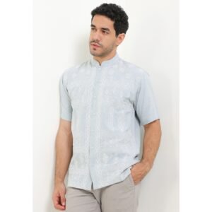 Intresse Pagaruyung Turqoise Short Sleeve Baju Koko