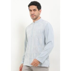 Intresse Pagaruyung Turqoise Long Sleeve Baju Koko