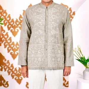 (Intresse x Sandiaga Uno Collection) Intresse Melayu Riau Olive Long Sleeve Baju Koko