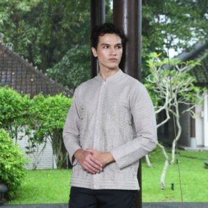 Intresse Coral Reef Cream Long Sleeve Baju Koko