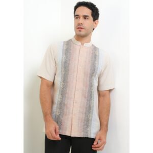 (Intresse x Sandiaga Uno Collection) Intresse Bahari Ardhipati Cream Short Sleeve Baju Koko