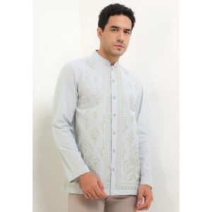 Intresse Cielo Blue Long Sleeve Baju Koko