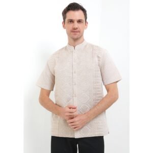 Intresse Posey Cream Short Sleeve Baju Koko