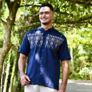 Intresse Maruna Navy Long Sleeve Baju Koko