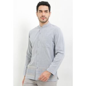 Intresse Sasakra Dusty Blue Long Sleeve Baju Koko